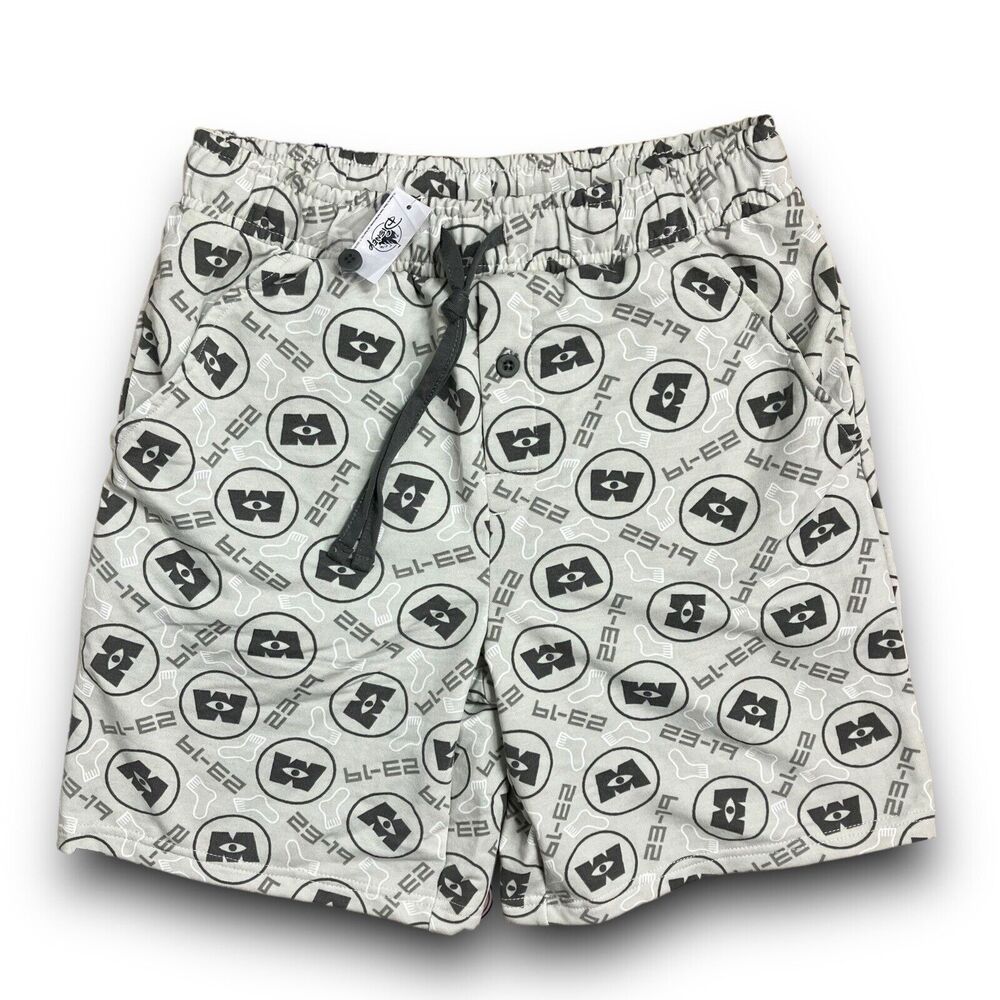 Disney Monsters Inc‎ Shorts Adult L Grey Sleep 23-19 Pajama Fleece Parks Sully